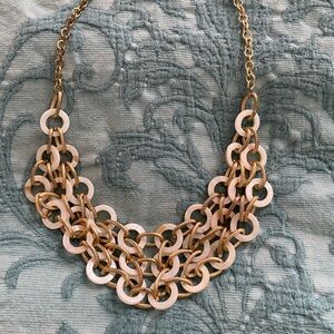 Gold and Mother of Pearl costume necklace